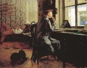 Ilya Repin Prepare of Exam oil painting artist